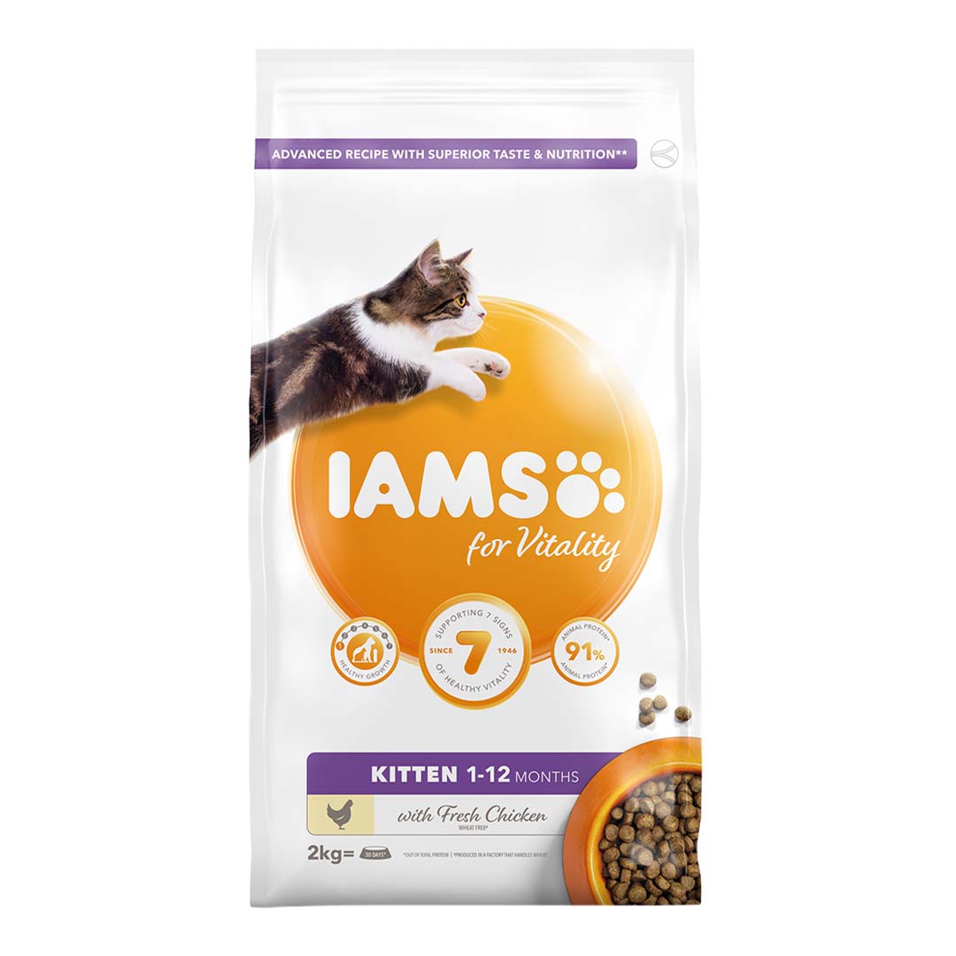 Iams Kitten Food Chicken 2kg