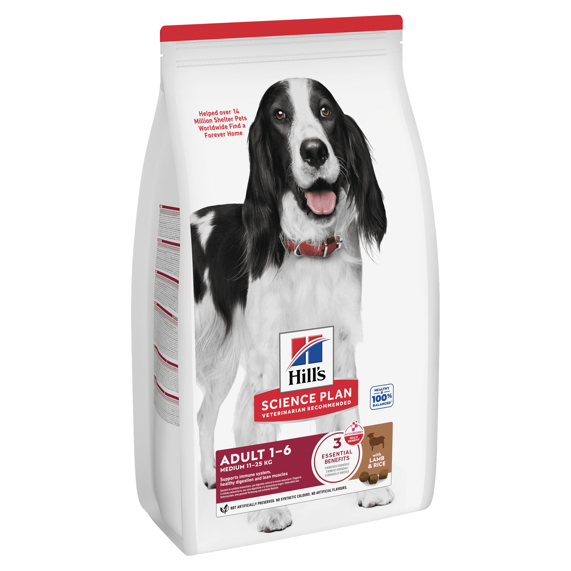 Hill's Science Plan Adult Medium Dry Dog Food Lamb & Rice Flavour 14kg