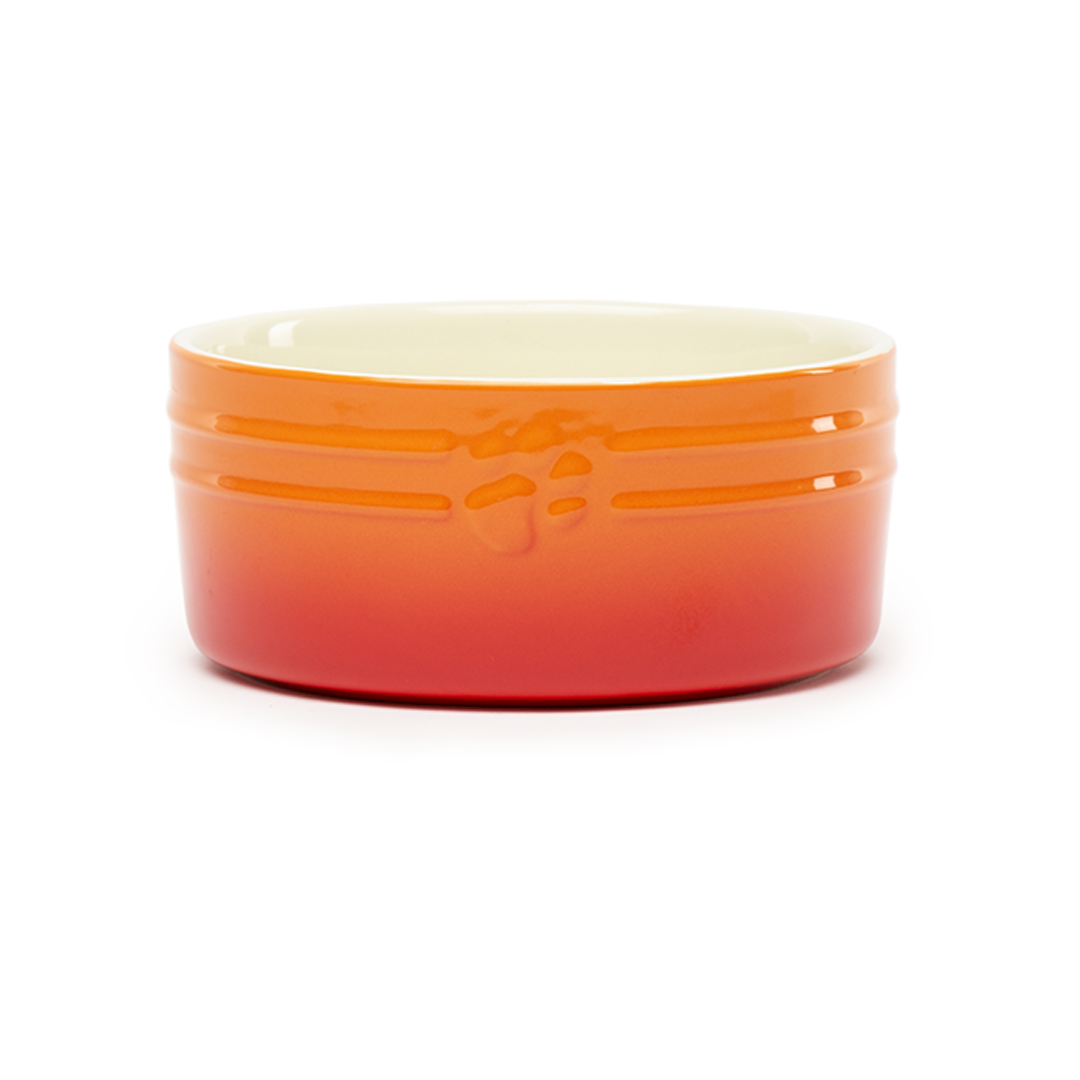 Scruffs Ombre Pet Food Bowl Orange 19cm