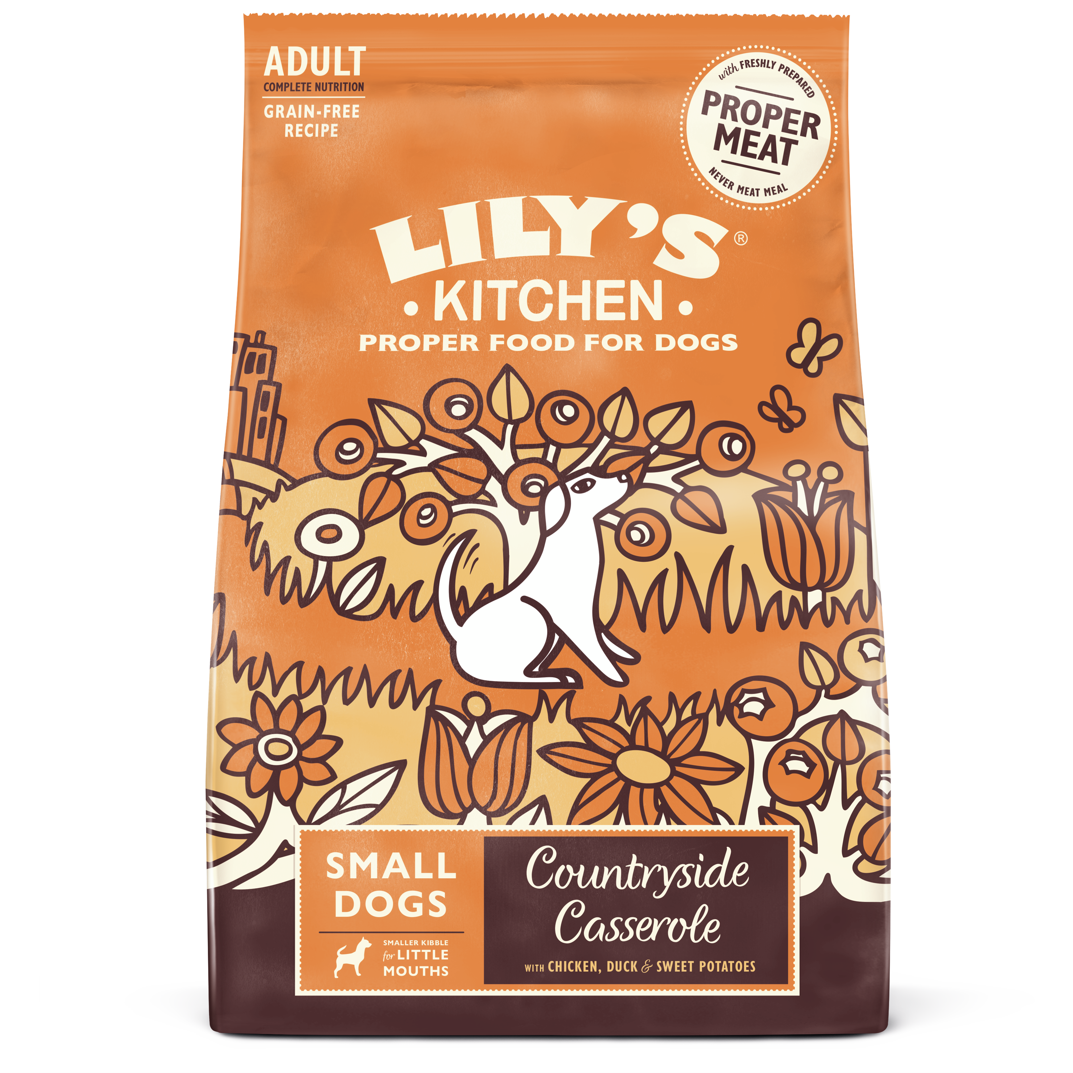 Lily's Kitchen Chicken, Duck & Sweet Potato Small Breed Dry Food 2.5kg