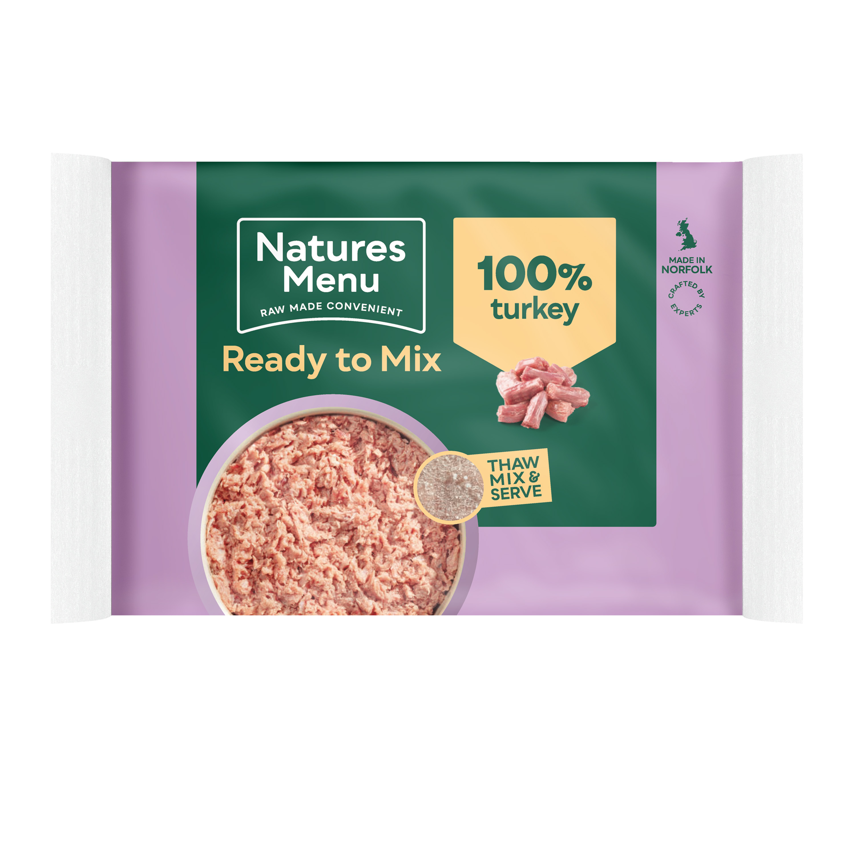 Natures Menu Turkey Raw Dog Food, 12 x 400g