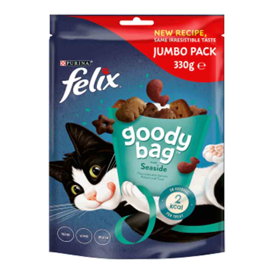 Felix Goody Bag Seaside Mix Jumbo Pack Cat Treats 330g