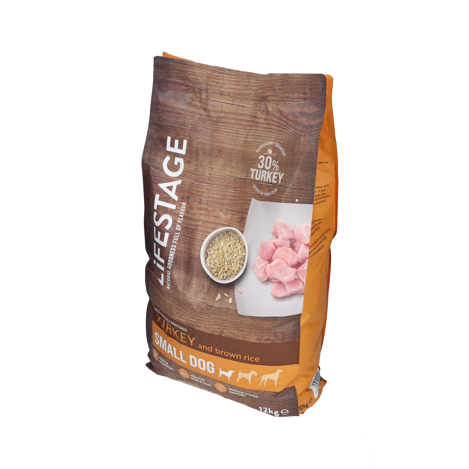 Lifestage Small Breed Adult Dog Food Turkey & Brown Rice 12kg