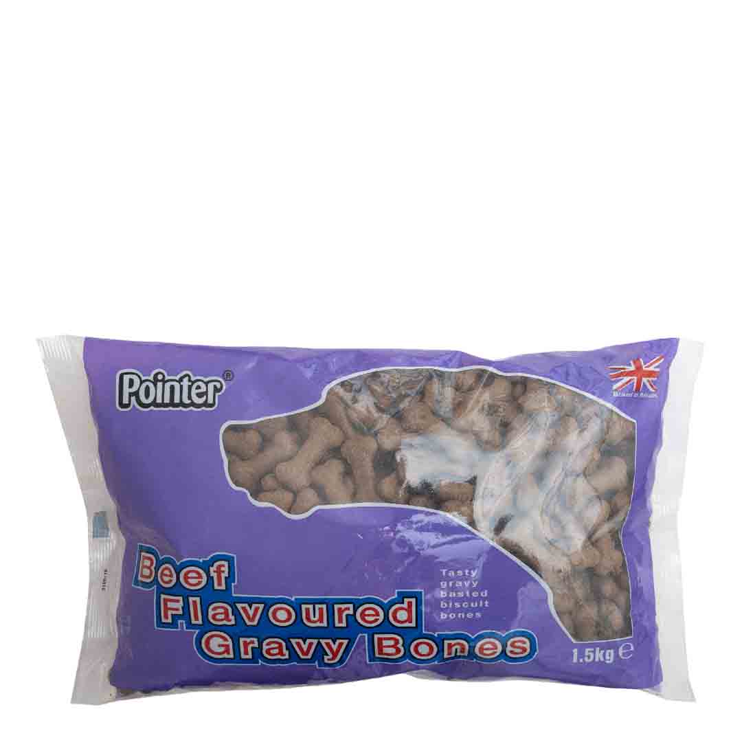 Pointer Gravy Bone Dog Biscuits, 1.5kg