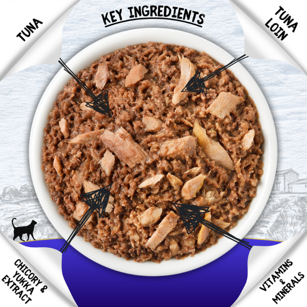 Cookhouse Luxury Complete Cat Food Tuna Pate Terrine 70g