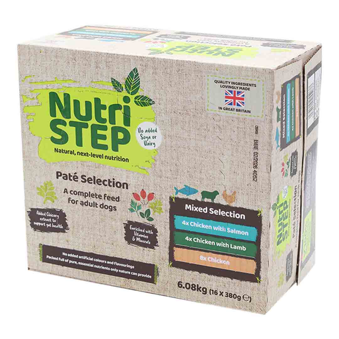 NutriSTEP Wet Dog Food Multipack Trays 16x380g