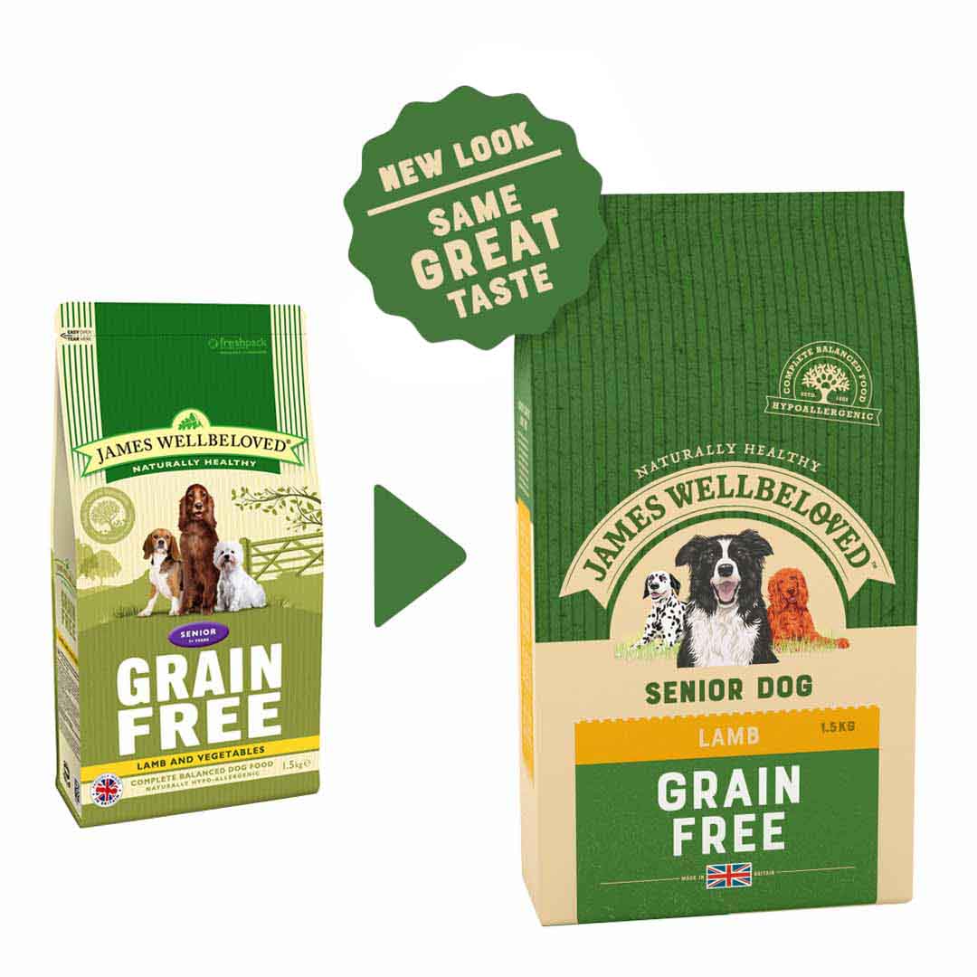 James Wellbeloved Senior Dog Food Lamb & Vegetable Grain Free 1.5kg