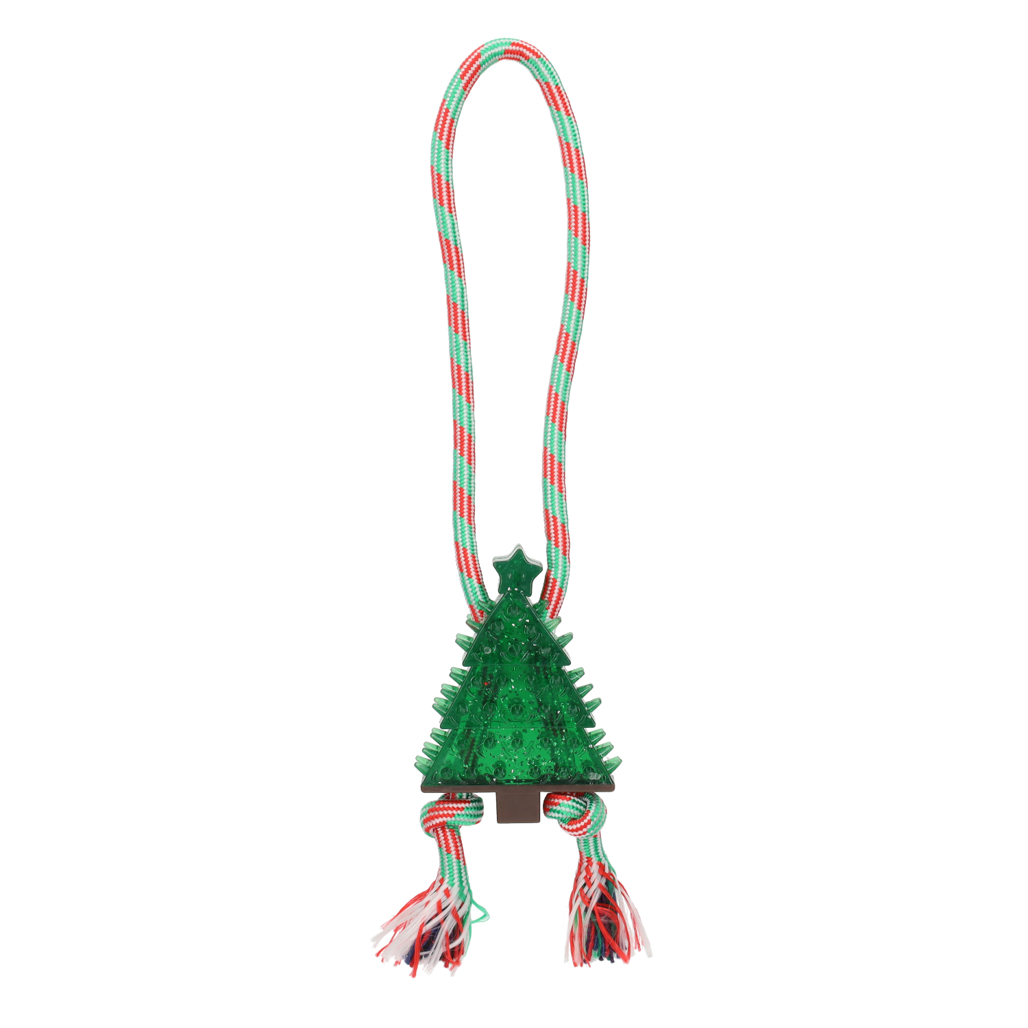 Rufus & Rosie Christmas Rubber Rope Dog Toy Assorted