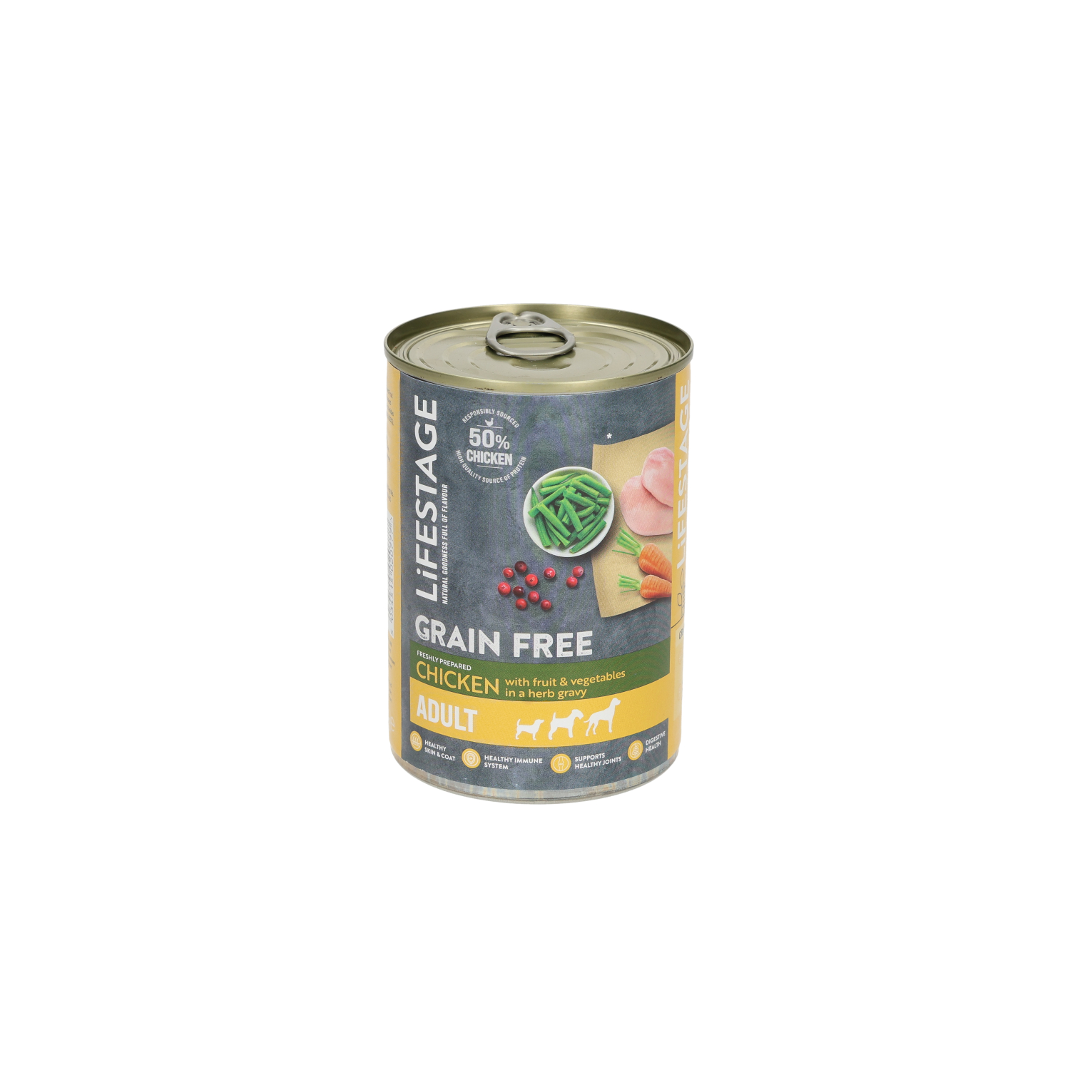 Lifestage Chicken with Fruit And Vegetables Dog Food Can 390g