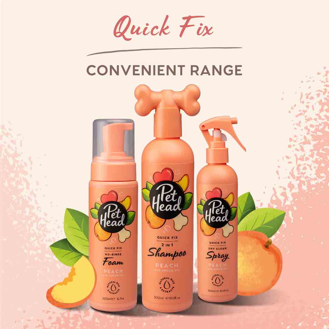 Pet Head Quick Fix Dry Clean Dog Shampoo Spray 300ml
