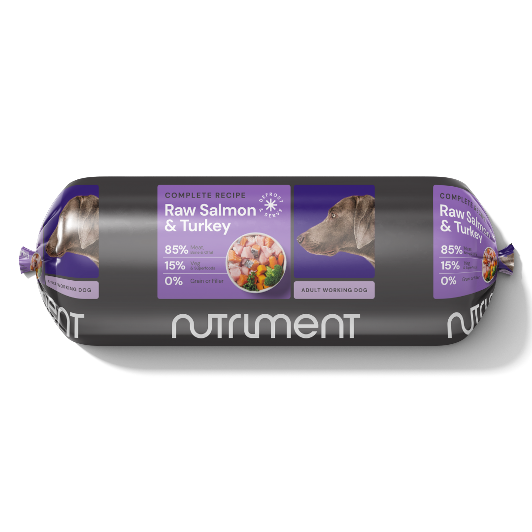 Nutriment Raw Dog Food Salmon & Turkey Chubb, 1.4kg