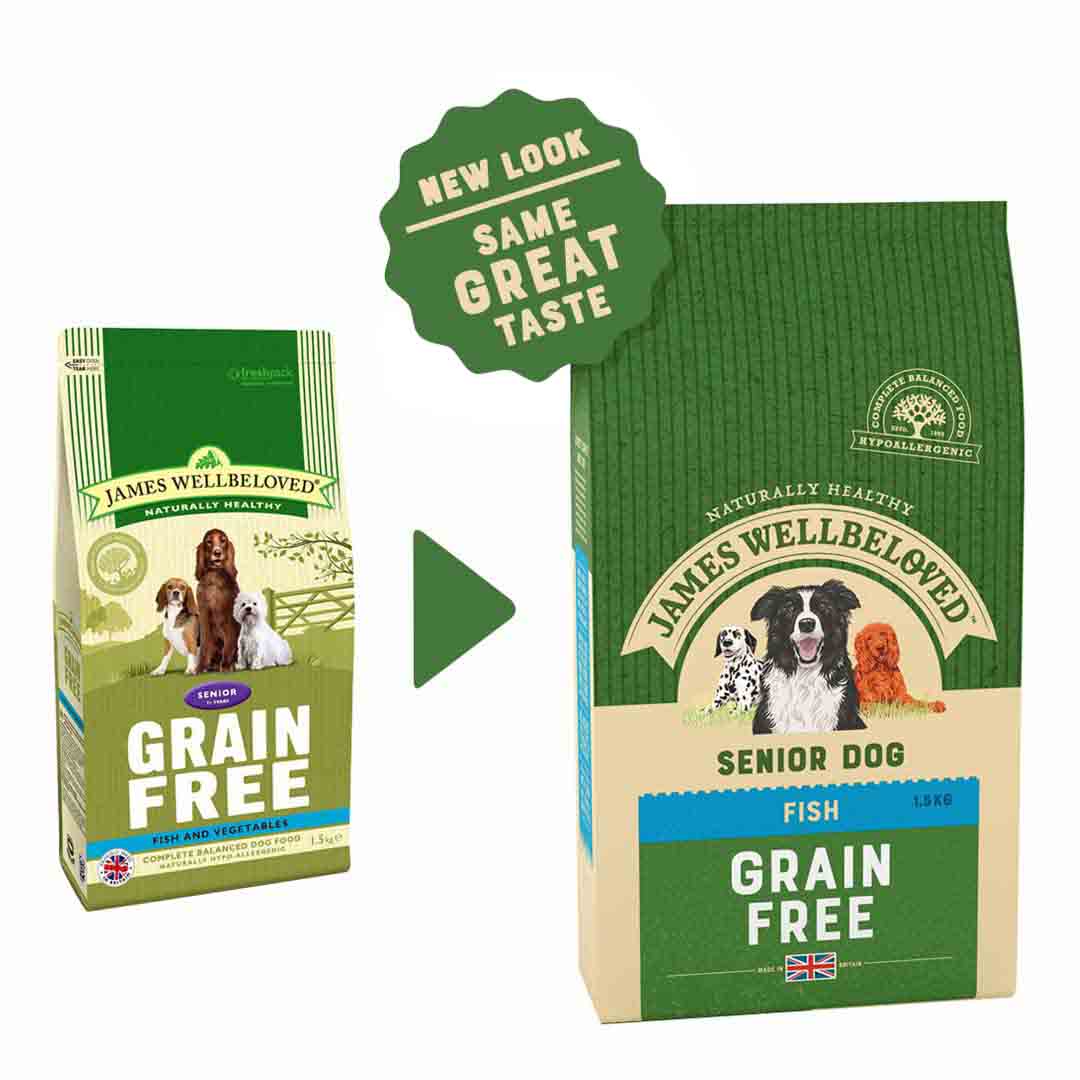 James Wellbeloved Senior Dog Food Fish & Vegetable Grain Free 1.5kg