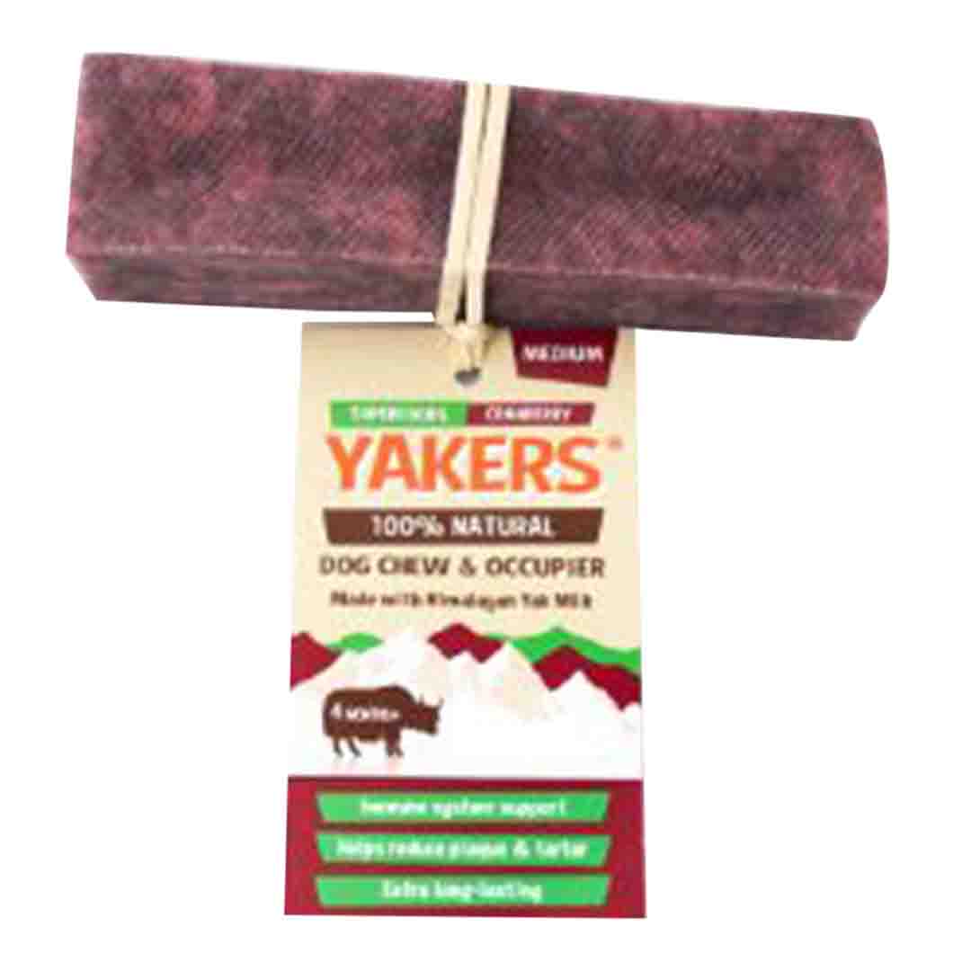 Yakers Cranberry Dog Chew Treat, Medium