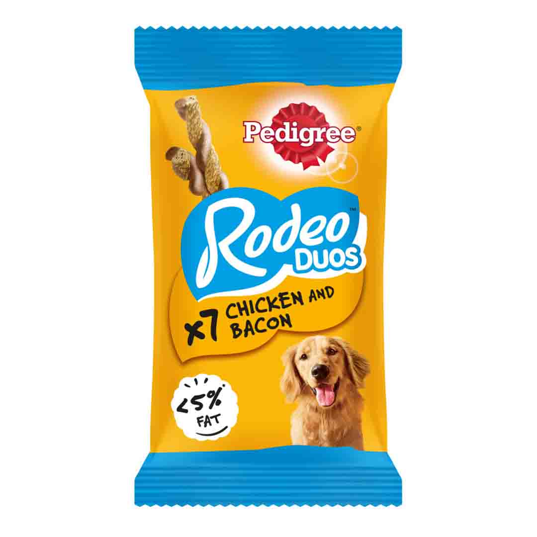 Pedigree Rodeo Duos Dog Treats with Chicken & Bacon 7 pack