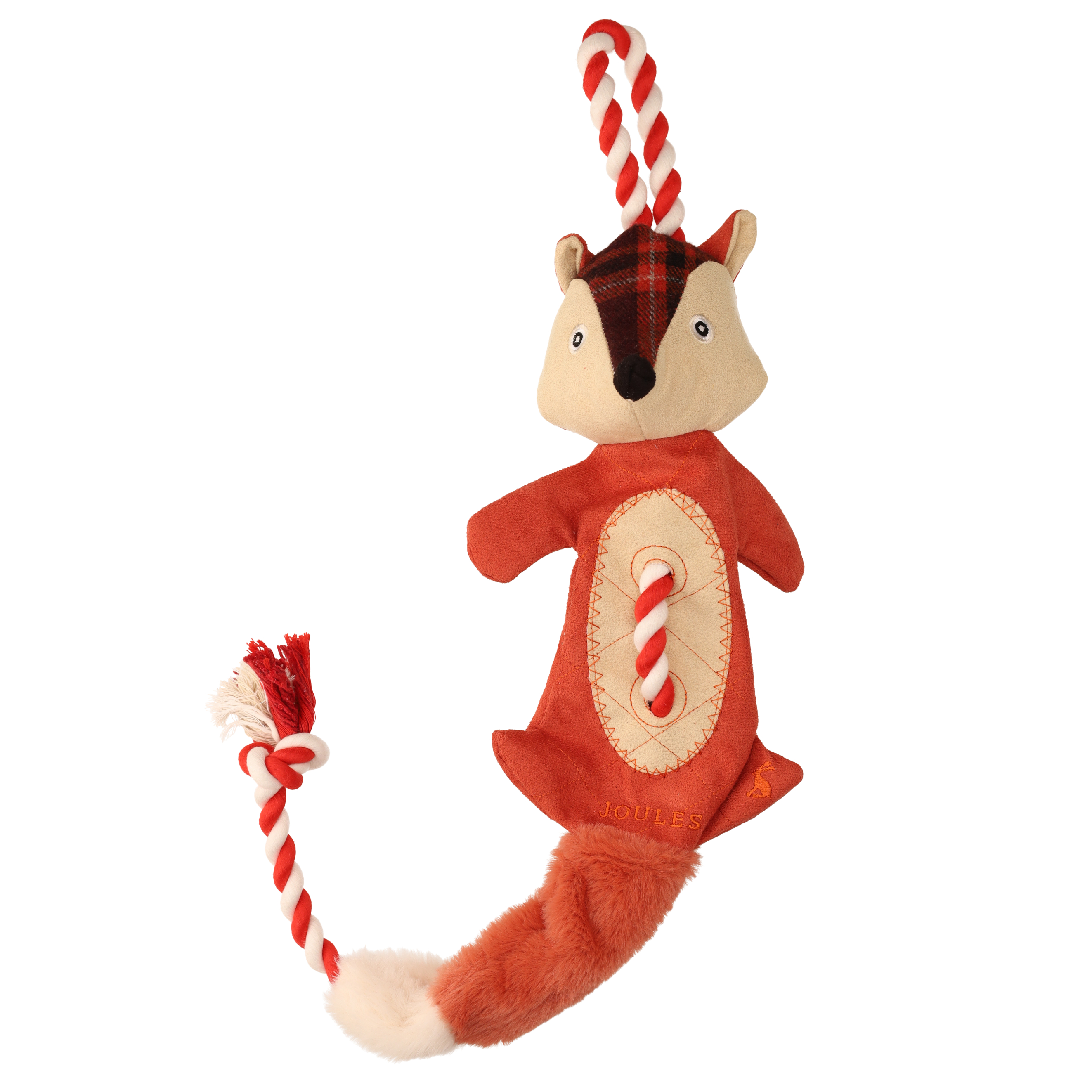 Joules Rope Heritage Tweed Fox Dog Toy