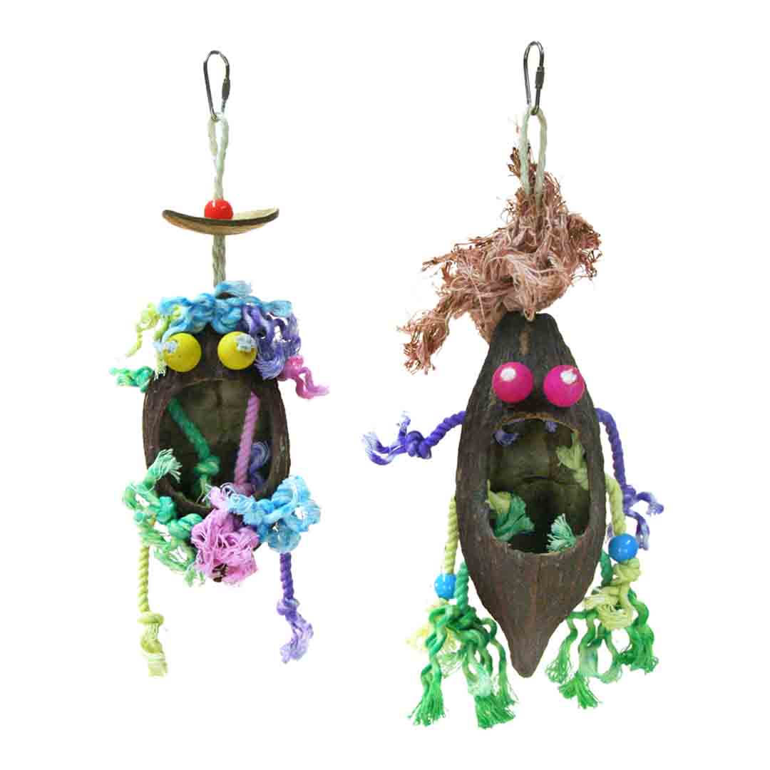 Beaks Caribbean Coco Nesting Nuts Bird Toy