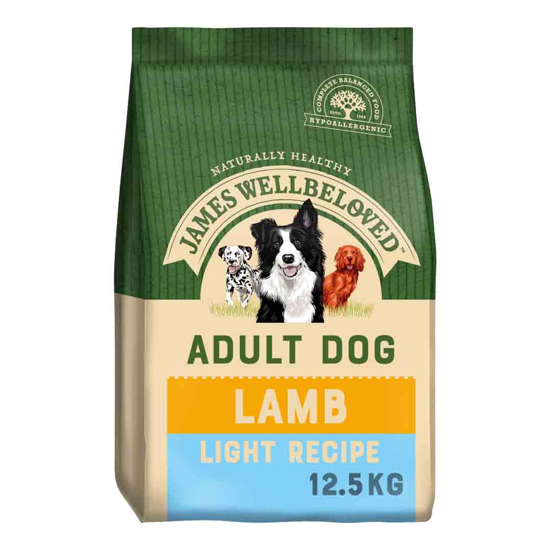 James Wellbeloved Dog Food Light Lamb & Rice 12.5kg