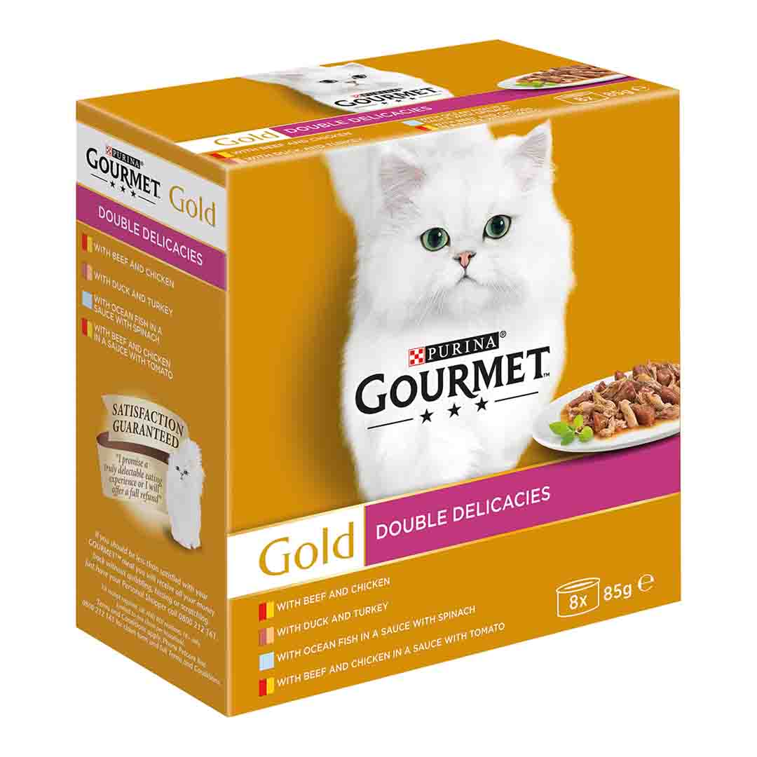 Gourmet Gold Pate Mixed Flavours Cat Food 8x85g