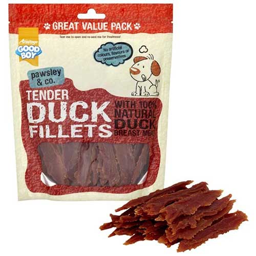 Good Boy Pawsley & Co Tender Duck Fillets Dog Treats 320g