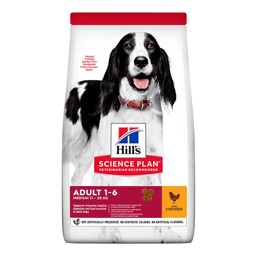 Hill's Science Plan Adult Medium Dry Dog Food Chicken Flavour 14kg