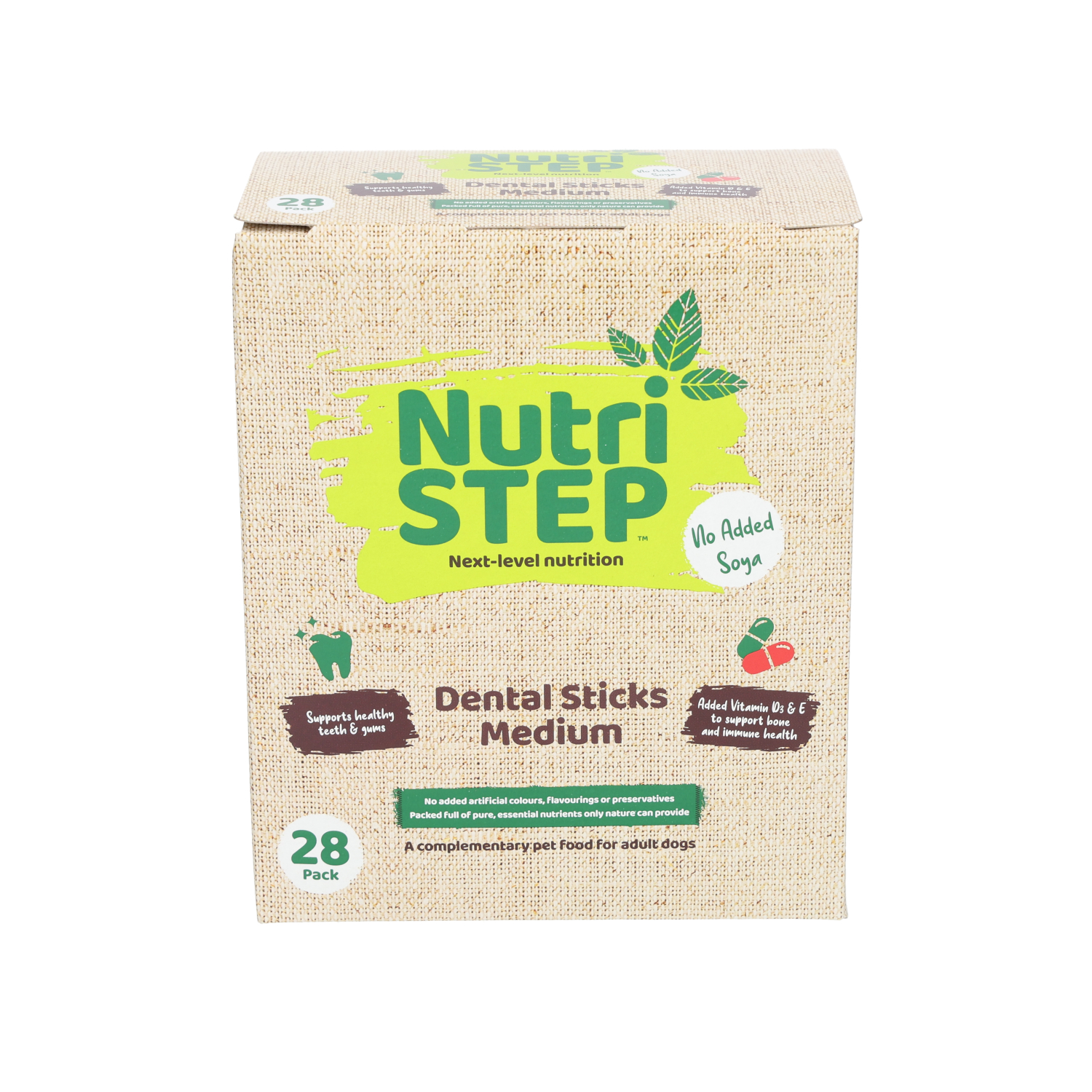 NutriStep Mega Pack Dental Dog Sticks Medium 28 Pack