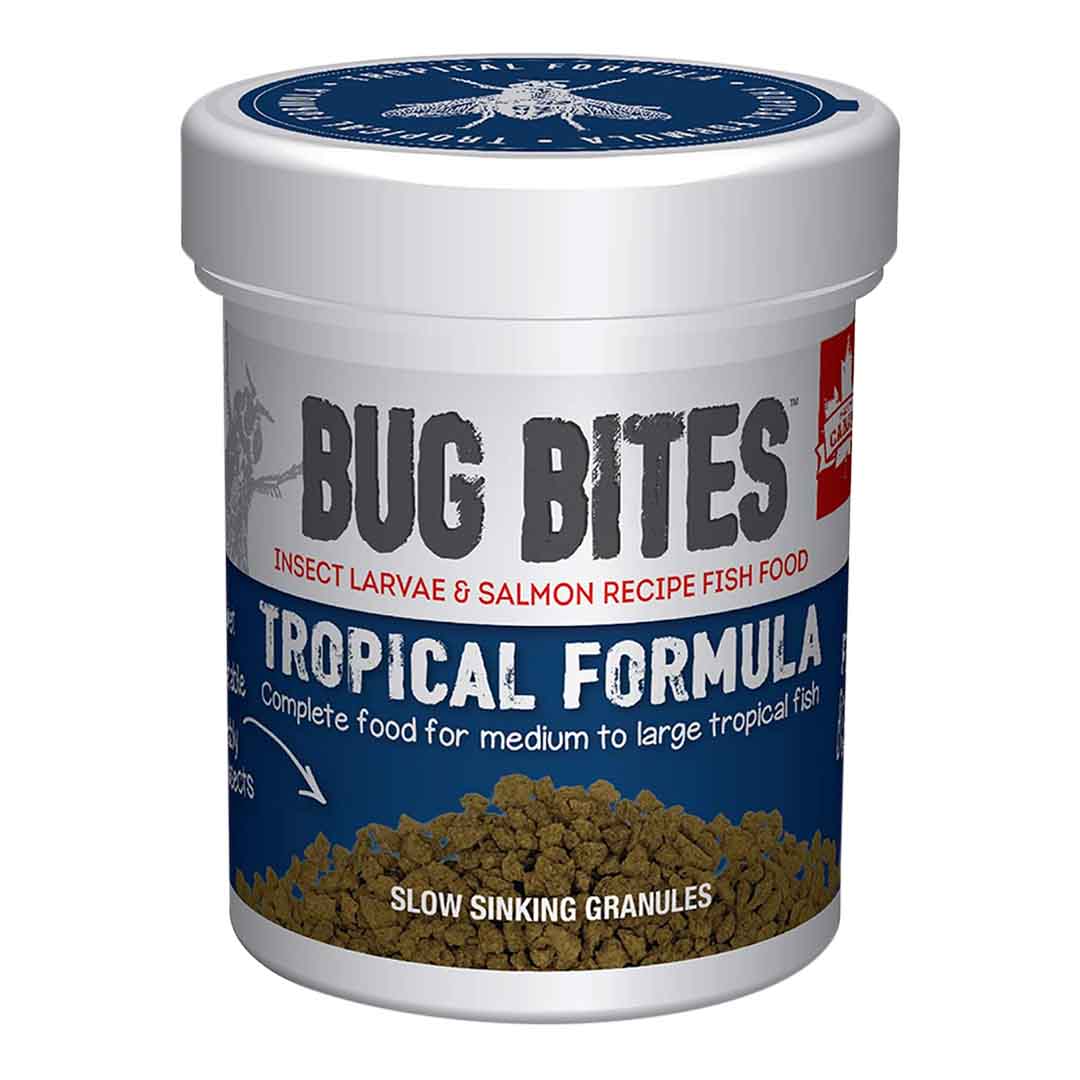 Fluval Bug Bites Tropical Fish Food Granules, 45g