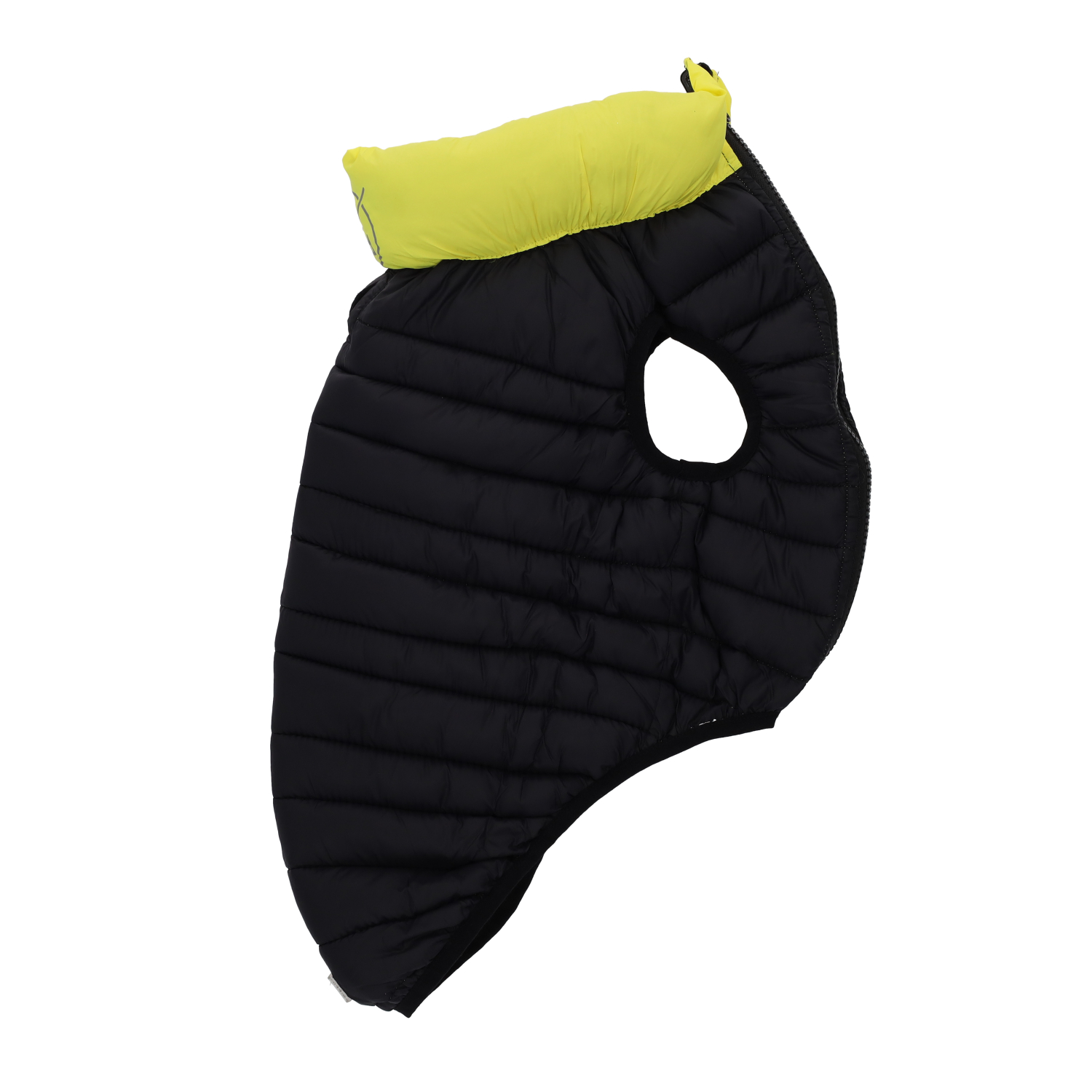 Rufus & Rosie Yellow & Black Dog Puffer Jacket, M+