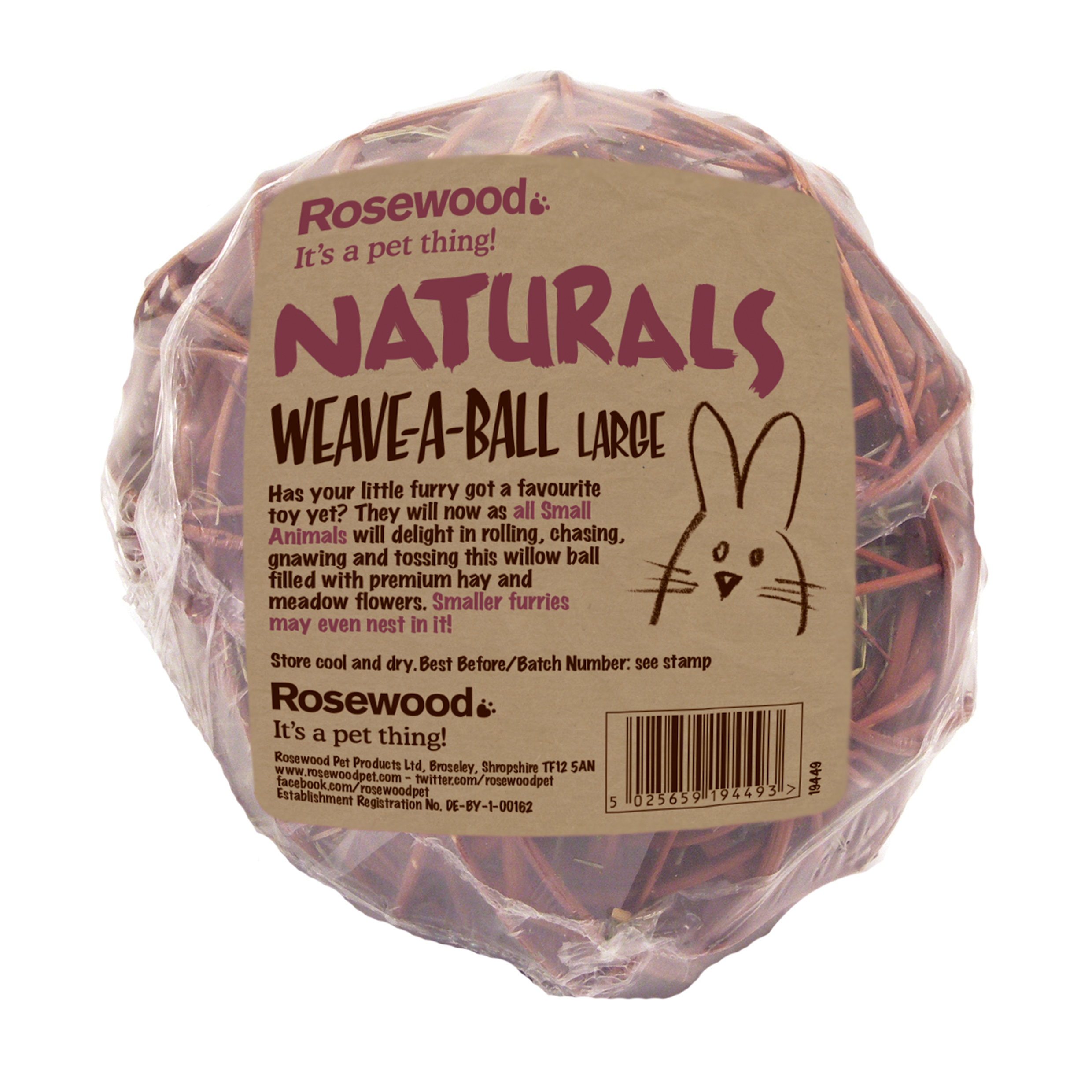Rosewood Weave-A-Ball Large Hamster Toy