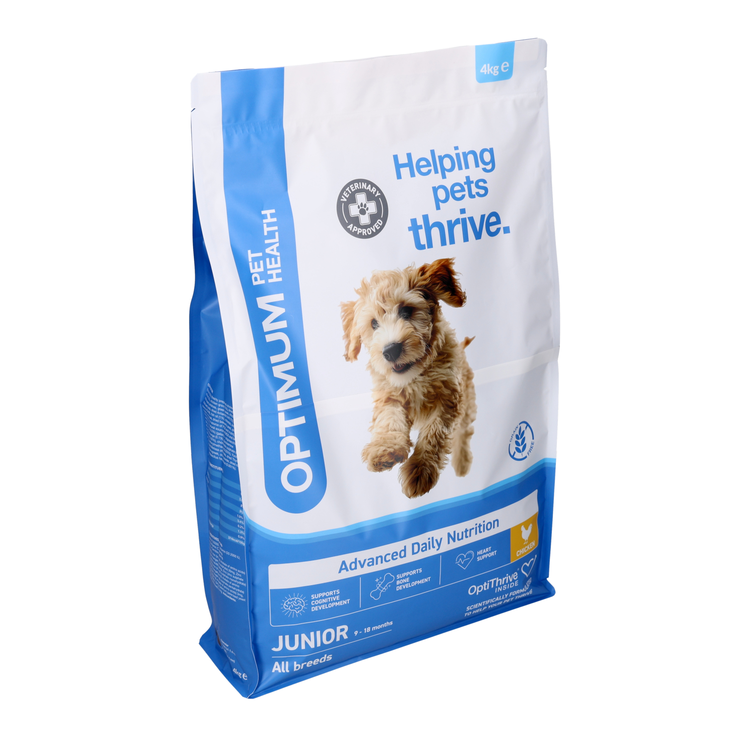 Optimum Pet Health Junior Dry Dog Food, 4kg