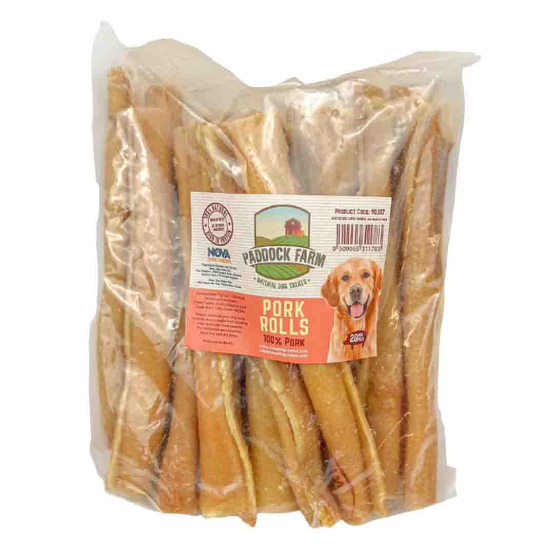 Paddock Farm Pork Rolls Individual Natural Dog Treats