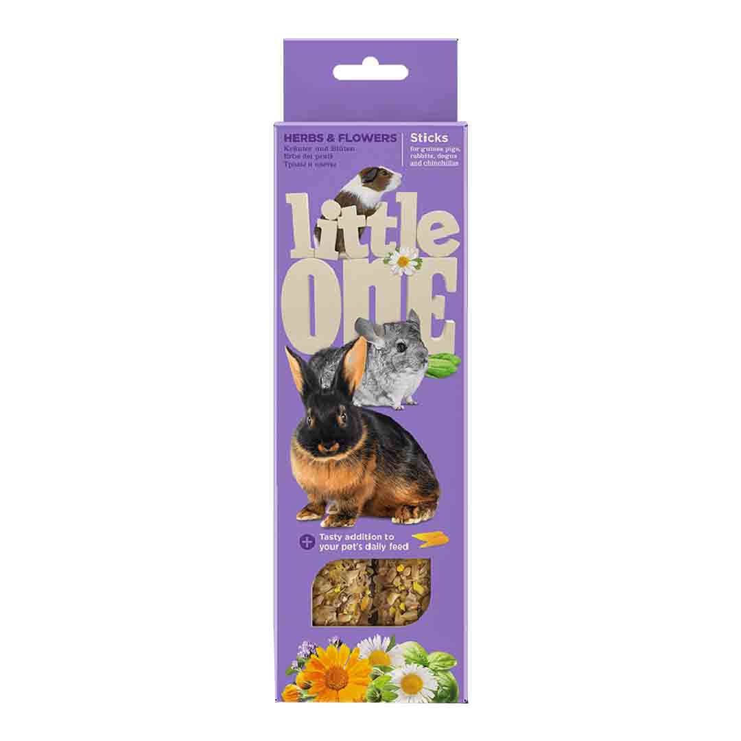 Little One Sticks For Guinea Pigs Rabbits And Chinchillas With Herbs And Flowers 2х55G