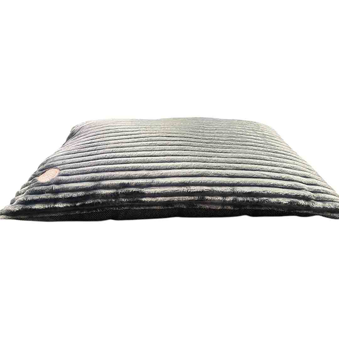 Snug & Cosy Faux Fur Dog Lounger Charcoal 40"