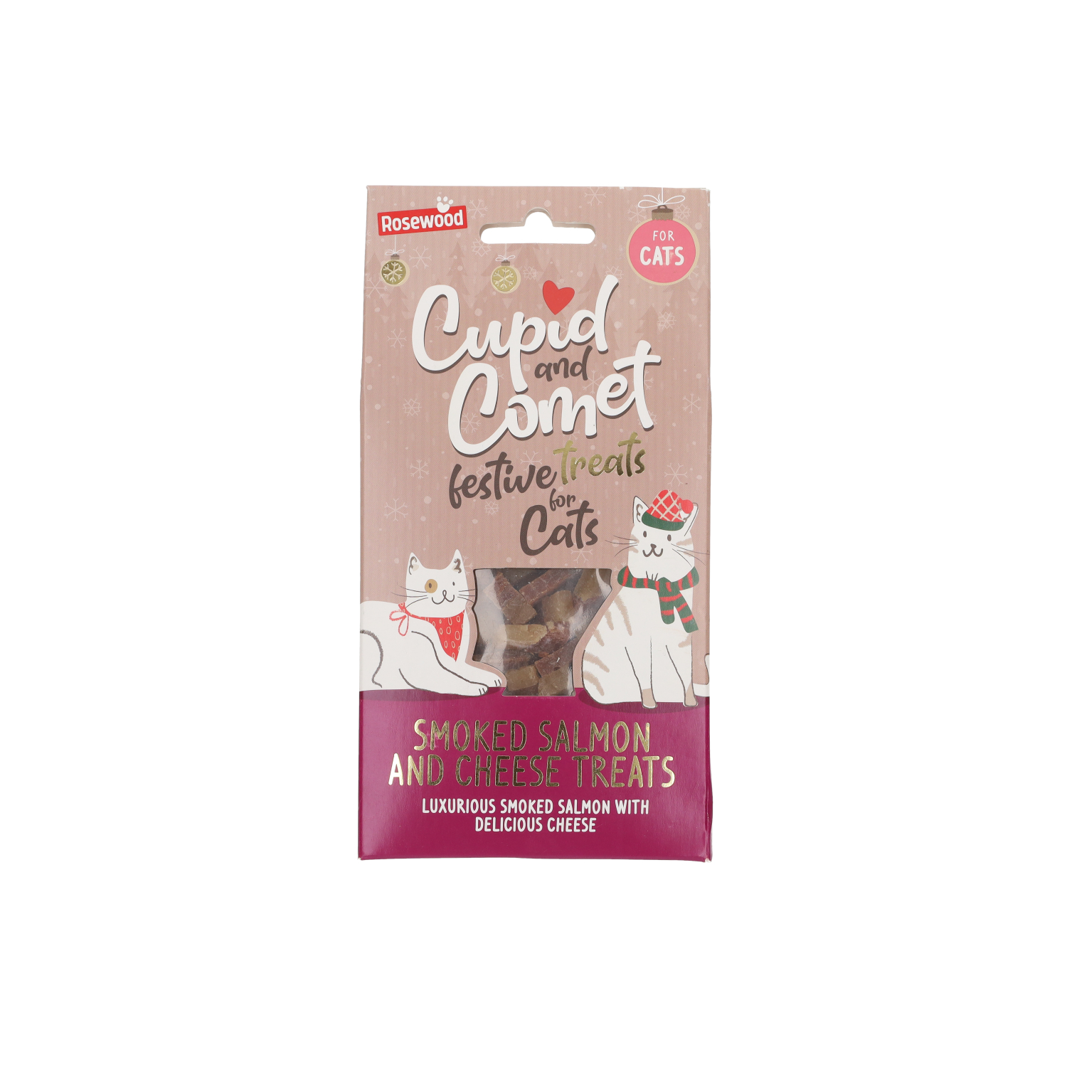 Cupid & Comet Smoked Salmon & Cheese Nibbles Christmas Dog Treats
