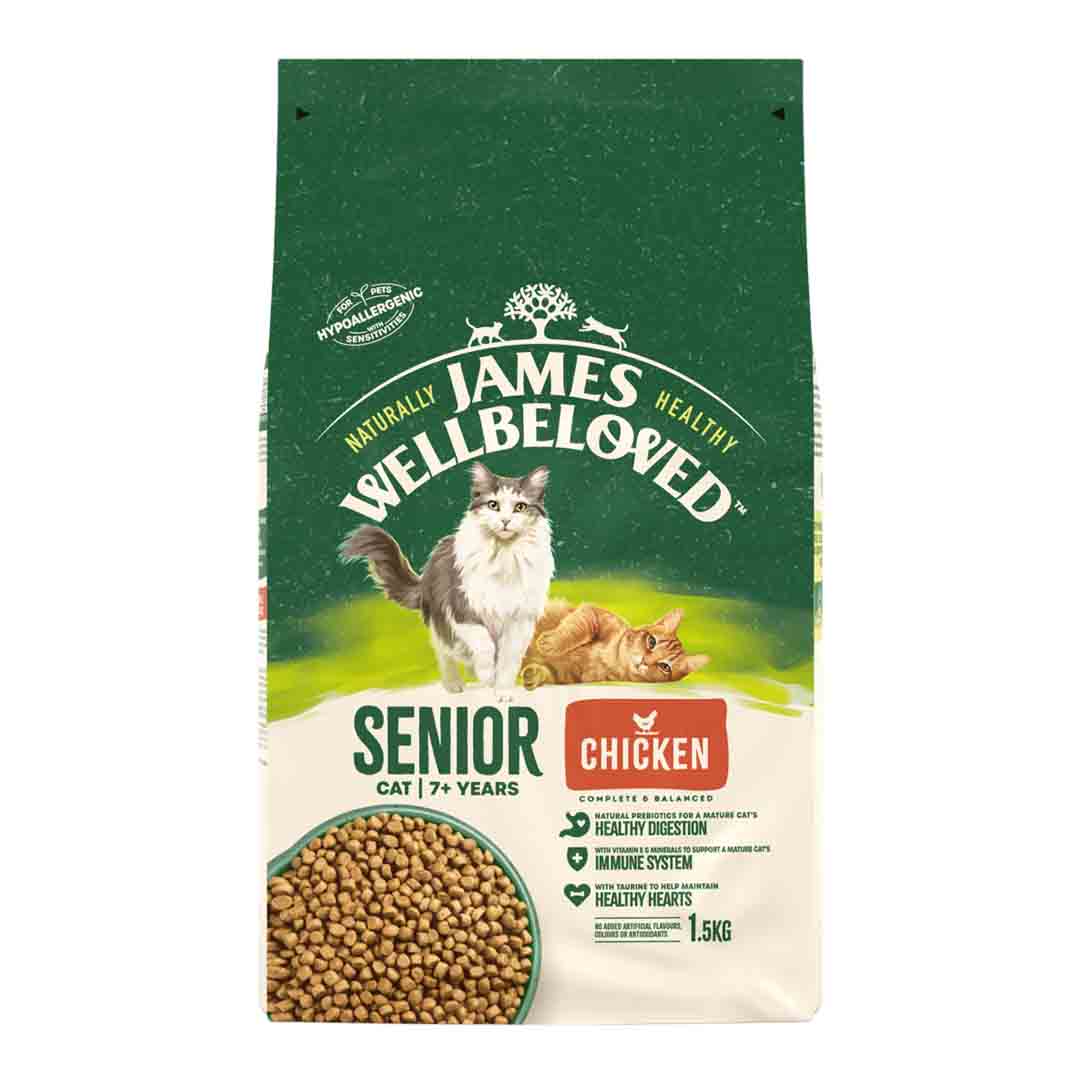 James Wellbeloved Chicken Senior Dry Cat Food 1.5kg