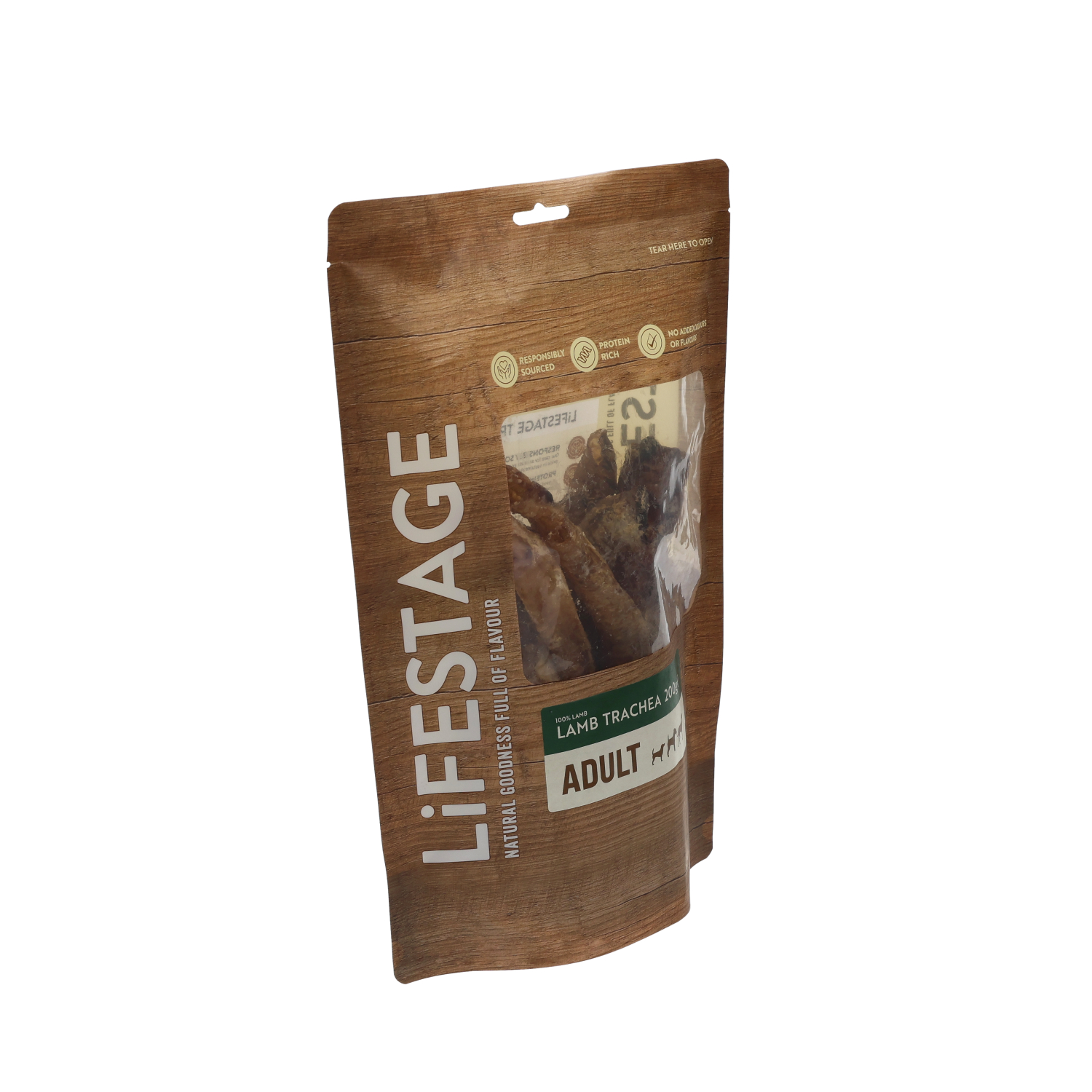 Lifestage Pre-Pack Lamb Trachea Dog Treats 200g