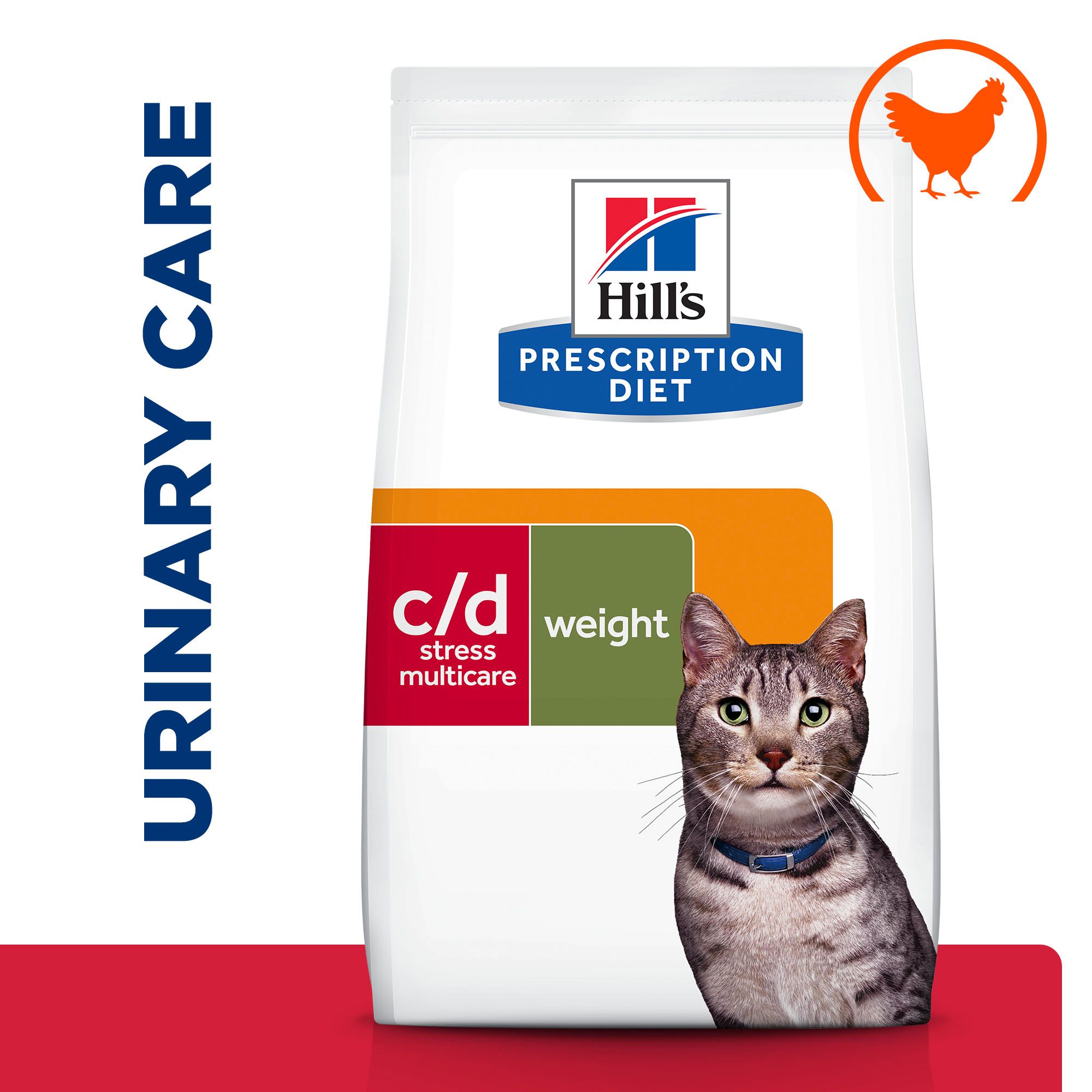Hill'S Prescription Diet C/D Multicare Stress + Metabolic Dry Cat Food With Chicken 3kg