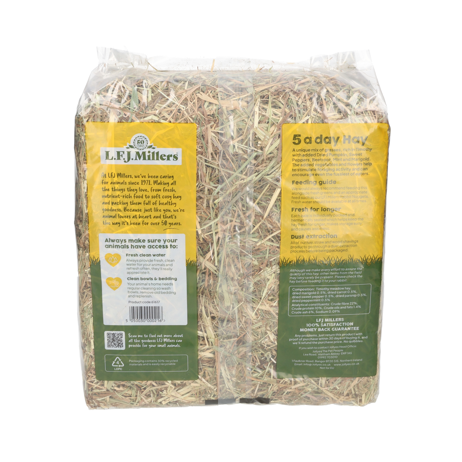 Natures Own 5 A Day Hay, 1Kg
