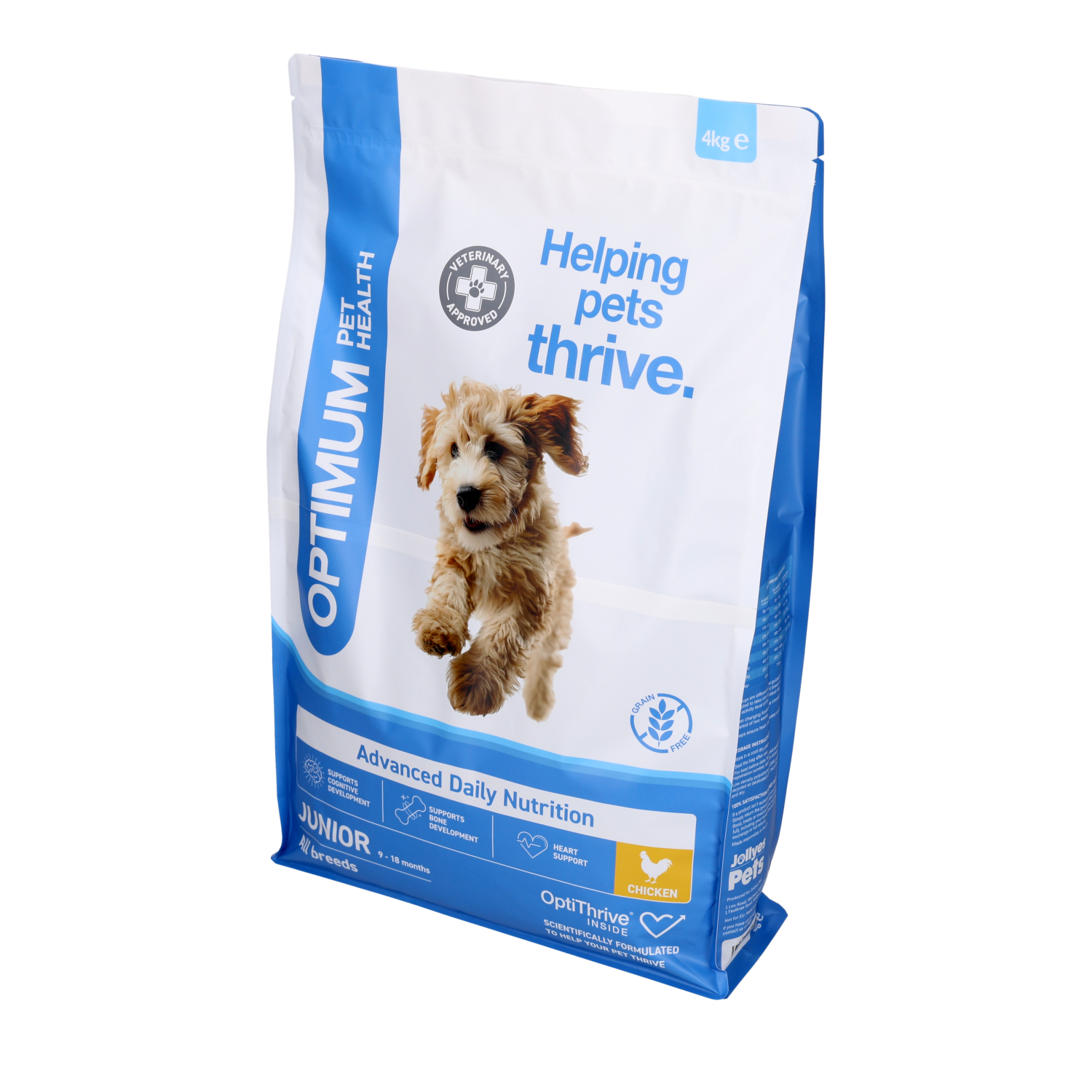Optimum Pet Health Junior Dry Dog Food, 4kg