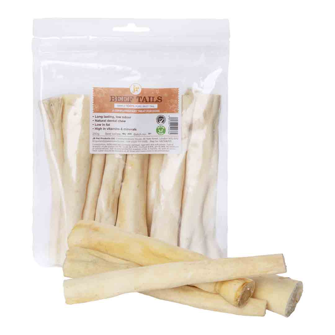 JR Pet Products, Premium Beef Tails Dog Treats, 250g
