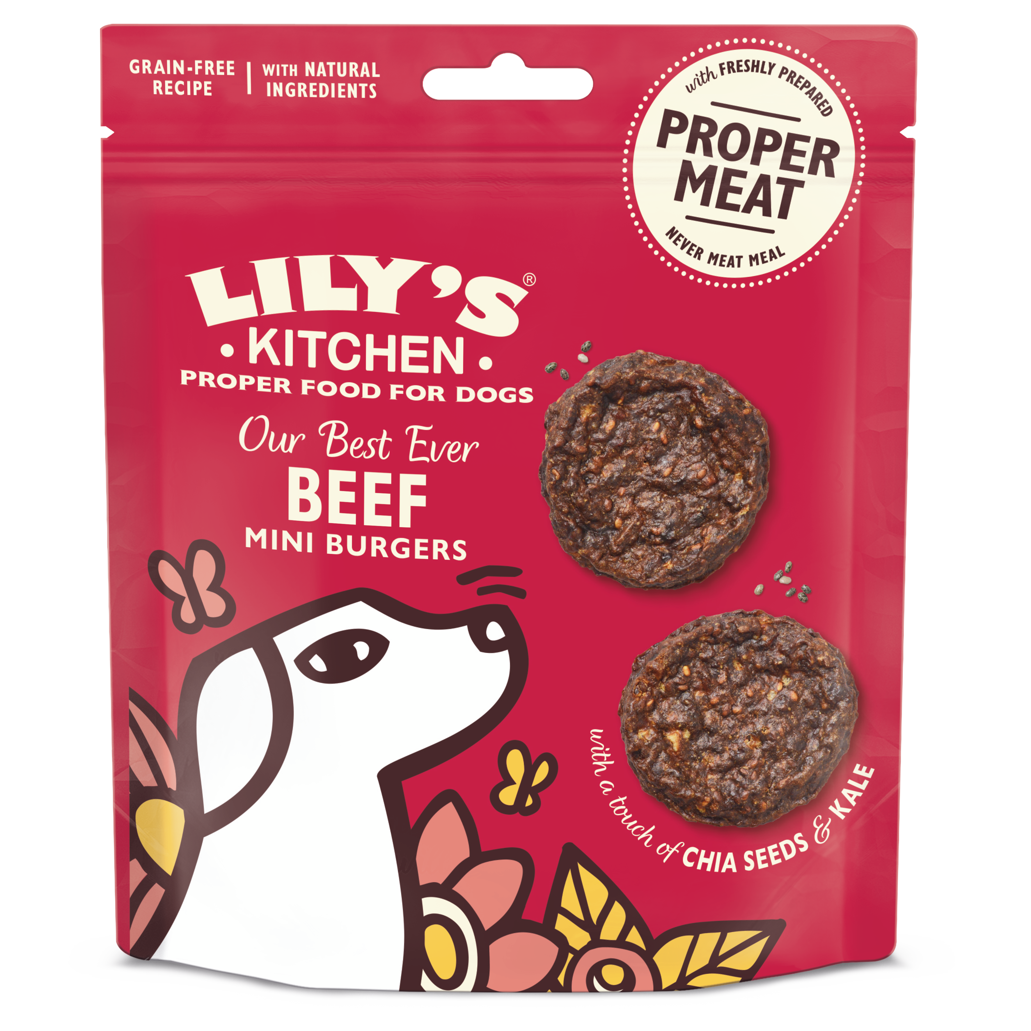 Lilys Kitchen Dog Treats The Best Ever Beef Mini Burgers 70g