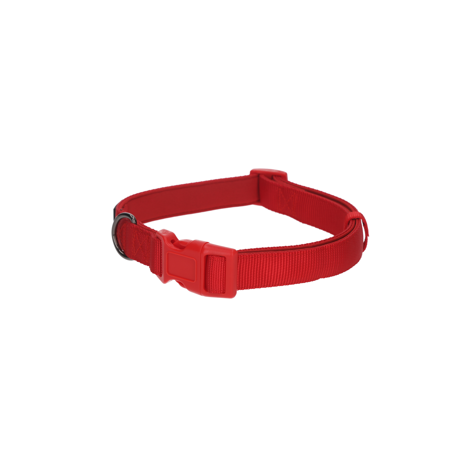 Rufus & Rosie Padded Dog Collar, Large, Red