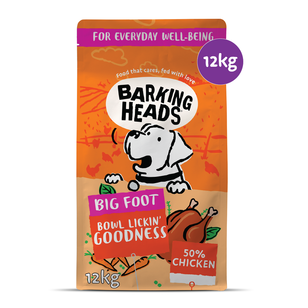 Barking Heads Large Breed Bowl Lickin Chicken Dog Food 12kg