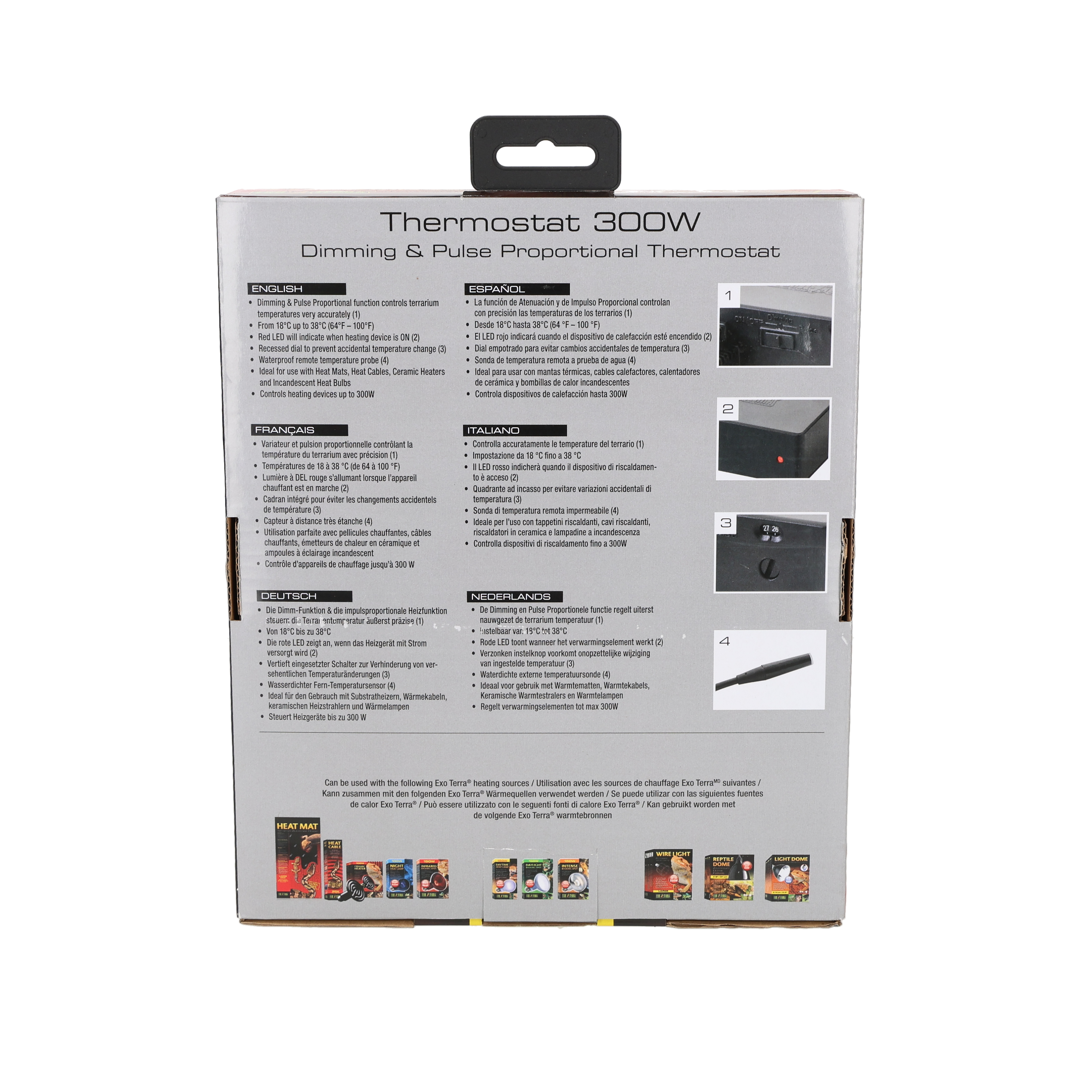 Exo Terra Reptile Enclosure Thermostat 