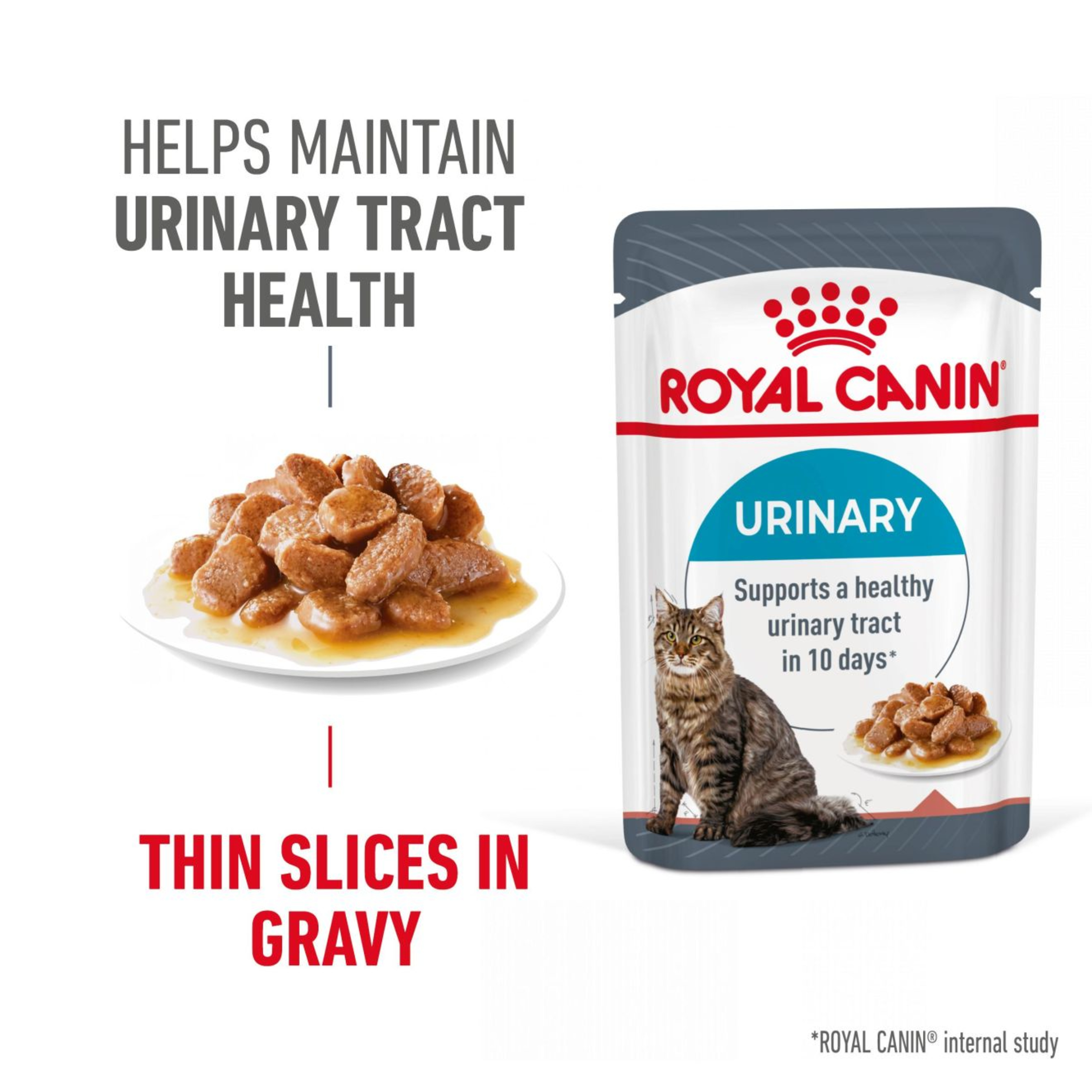 Royal Canin Urinary Care Wet Cat Food in Gravy 48x85g