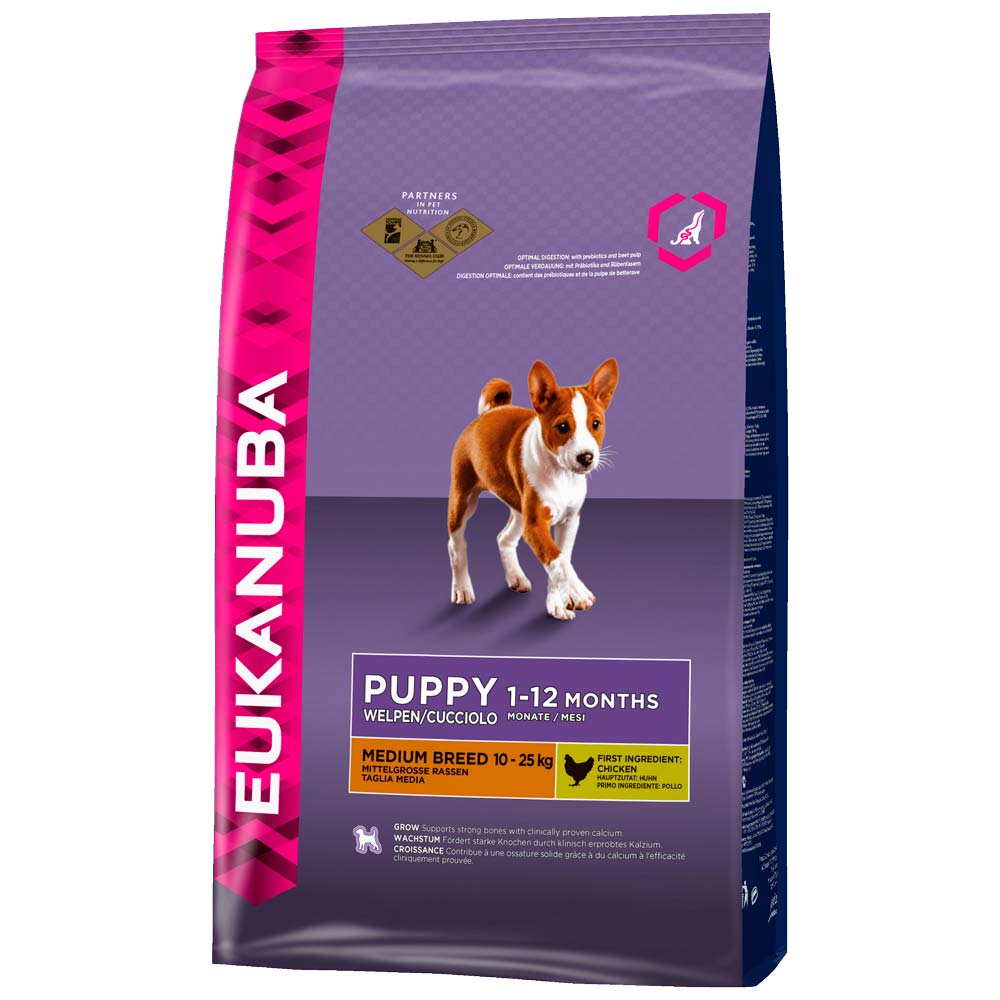 Eukanuba Puppy Medium Chicken Dry Puppy Food 12kg