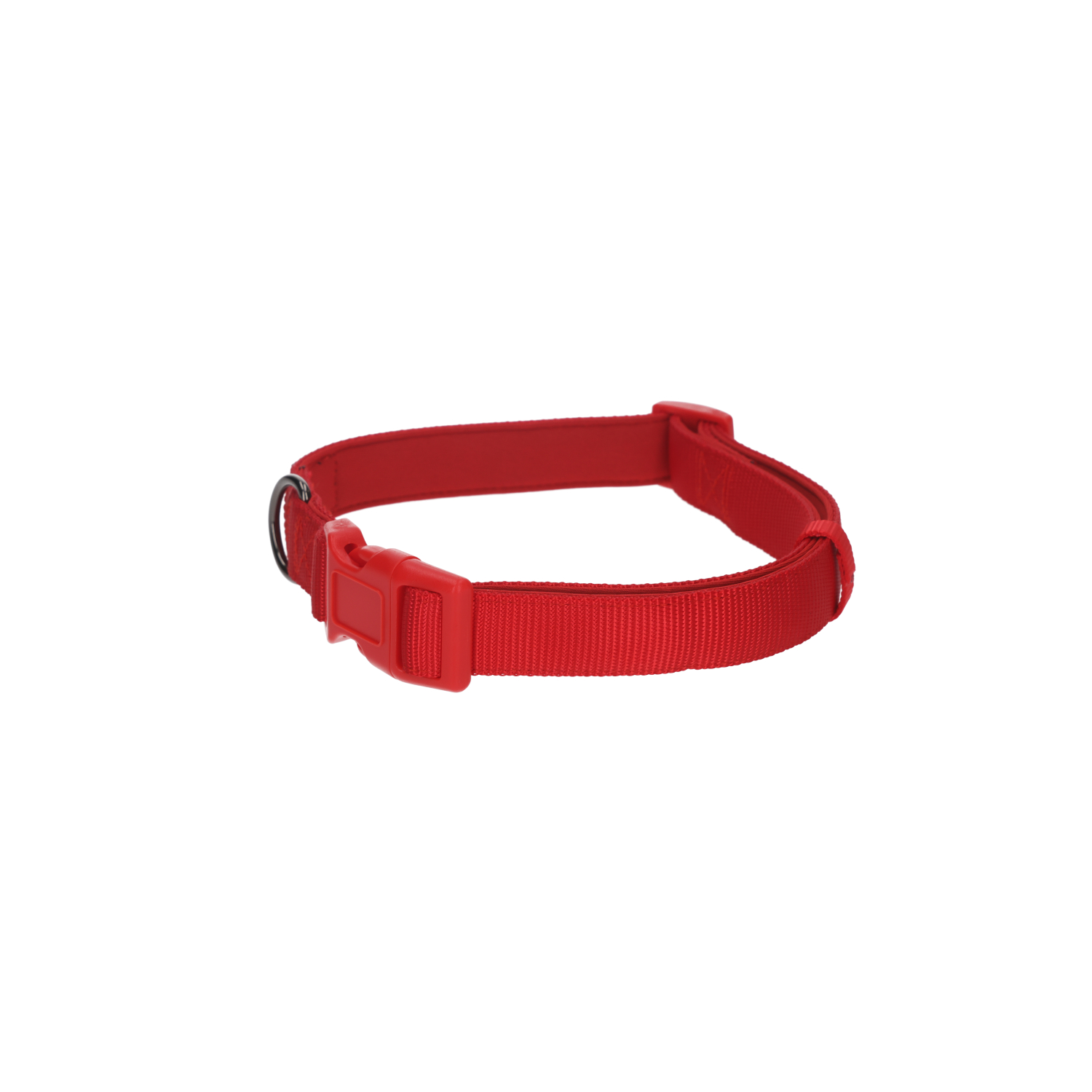Rufus & Rosie Padded Dog Collar, Large, Red