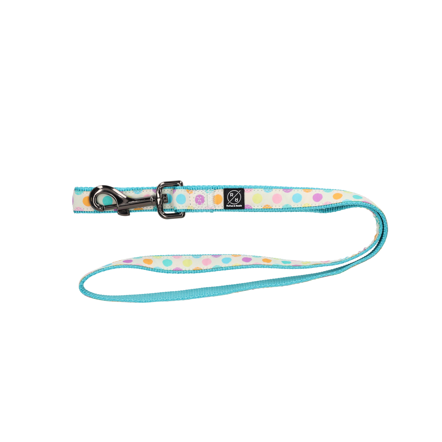 Rufus & Rosie Grey Dotted Dog Lead