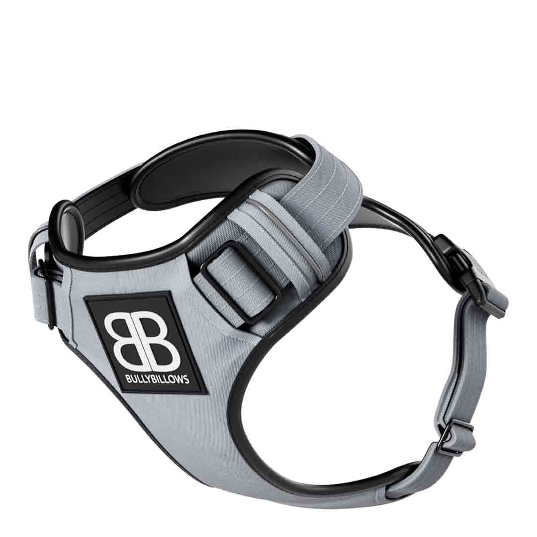 Bully Billows Premium Dog Harness Metal Grey, Extra Large