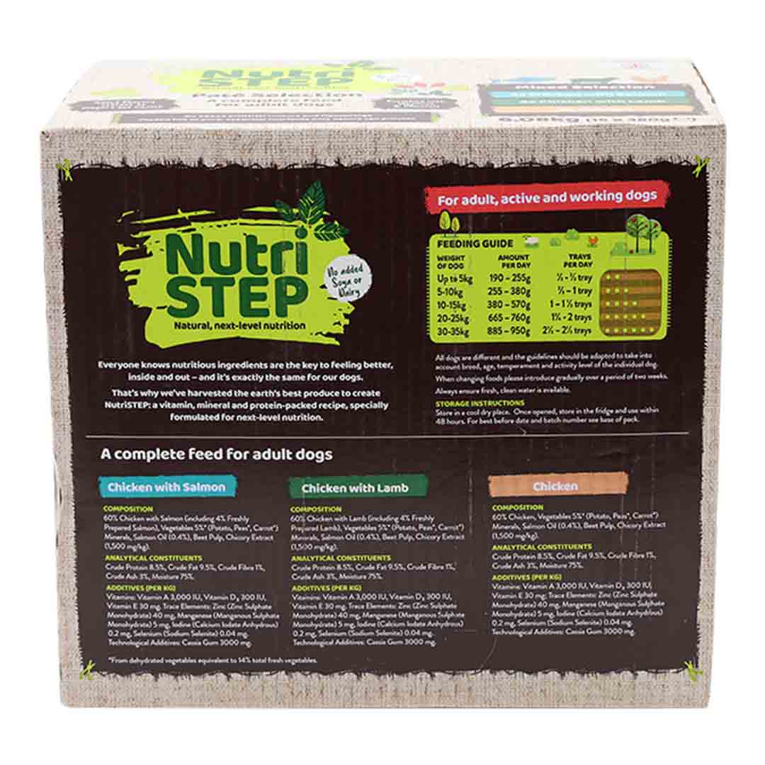 NutriSTEP Wet Dog Food Multipack Trays 16x380g
