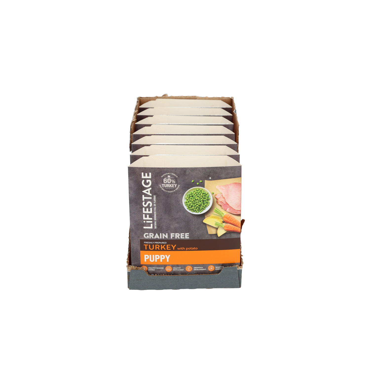 Lifestage Grain Free Puppy Food, Turkey and Potato 7x395g